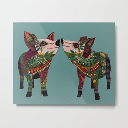 pig love jade Metal Print