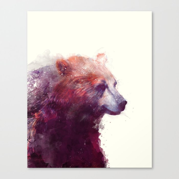 Bear // Calm Canvas Print