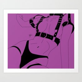 are you ready? (purple) Art Print