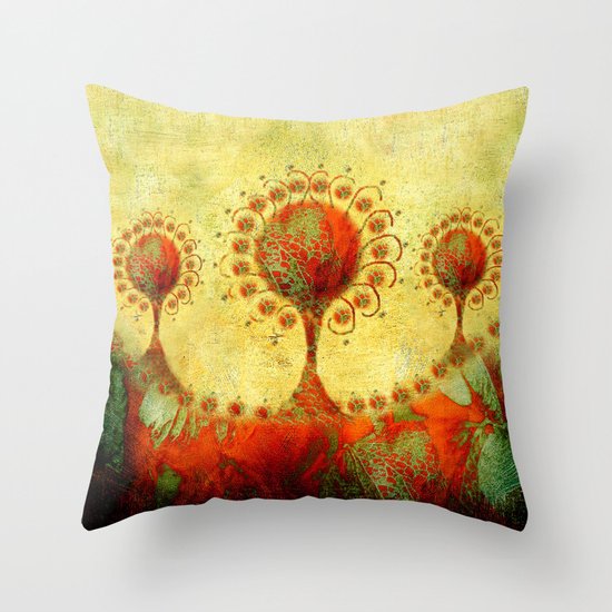 Innocent Brocade... Throw Pillow
