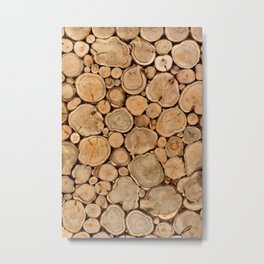 Artwork 3432 texture of wooden logs Metal Print | Tree, Environment, Storage, Background, Nature, Woodenlogs, Lumber, Forest, Brown, Wood 