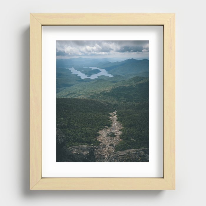 Lake Placid from Whiteface Mountain Recessed Framed Print