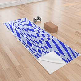 Abstract pattern - blue. Yoga Towel