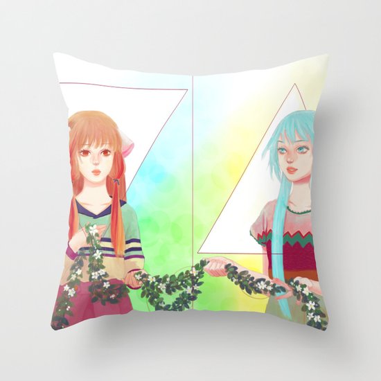 RO BO Throw Pillow
