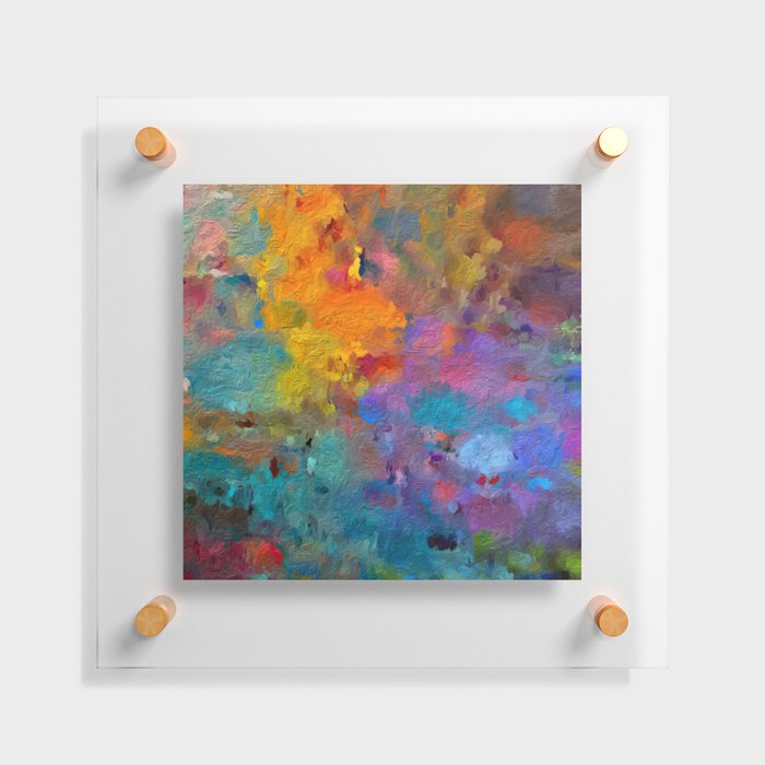 Mural of colors Floating Acrylic Print