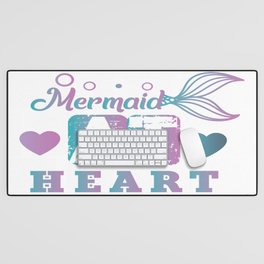 Mermaid At Heart Desk Mat