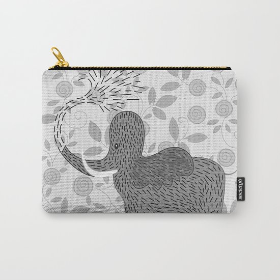 Happy Elephant Carry-All Pouch