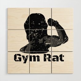Gym Rat Wood Wall Art