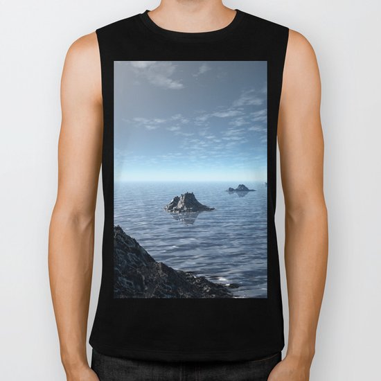 Ocean Island Chain Biker Tank