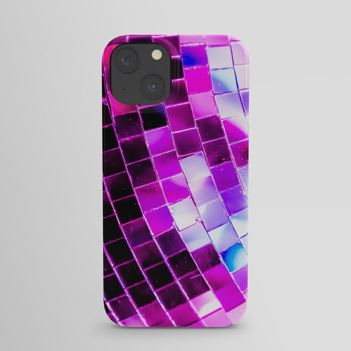 Purple Disco Ball iPhone Case