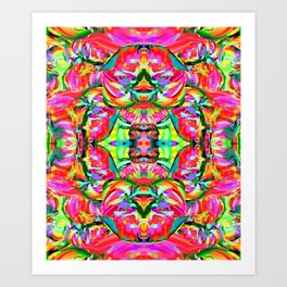 Rainbow Kaleidoscope Art Print