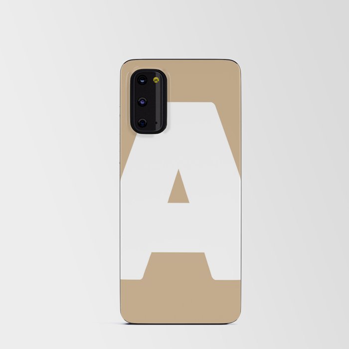 A (White & Tan Letter) Android Card Case