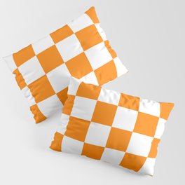 Orange and White Pillow Sham