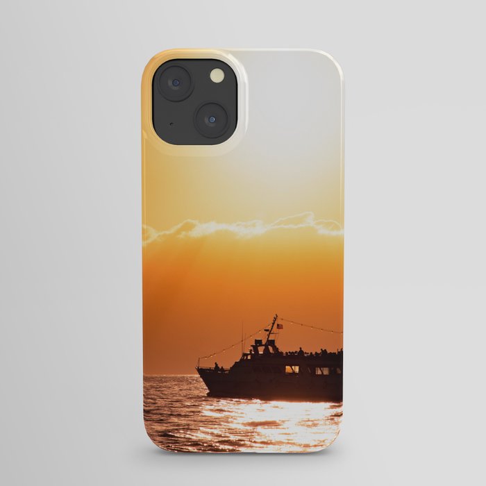 Sunset Cruise Pacific Ocean Lanai Hawaii iPhone Case