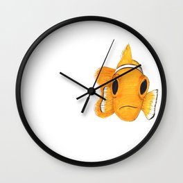 Not funny Clownfish Wall Clock