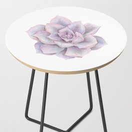 Purple Succulent Side Table