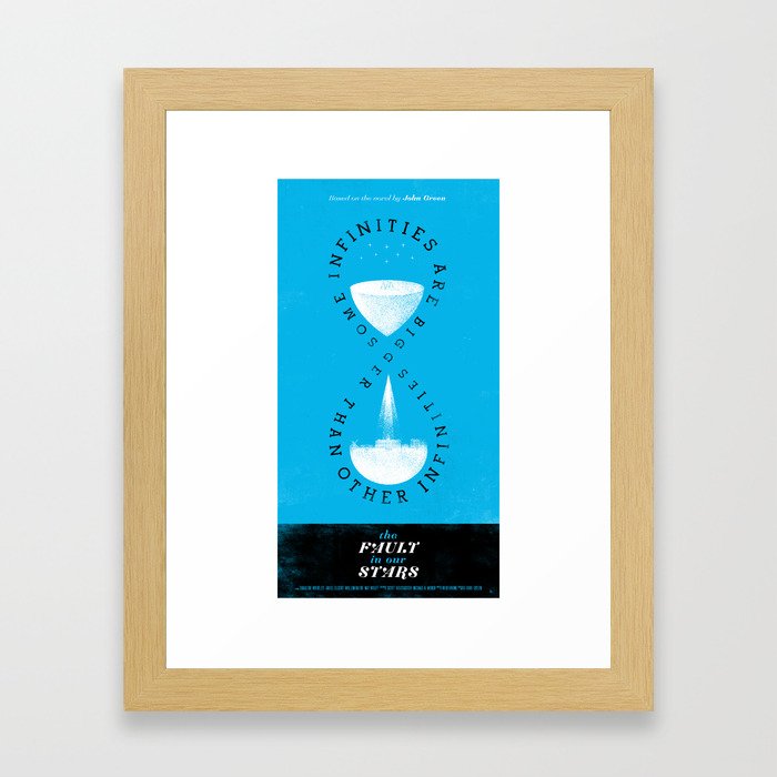 Infinity Hourglass - The Fault in Our Stars Framed Art Print