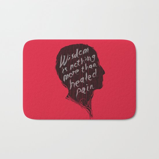 Words of wisdom Bath Mat