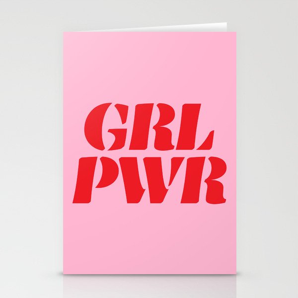 Girl Power GRL PWR Stationery Cards