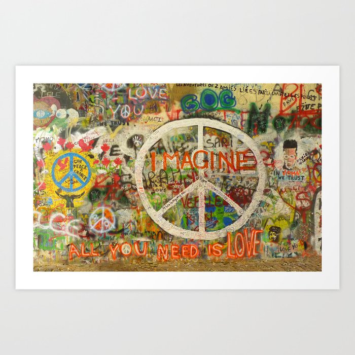 Peace Sign - Love - Graffiti Kunstdrucke Peace Sign - Love - Graffiti Kunstdrucke