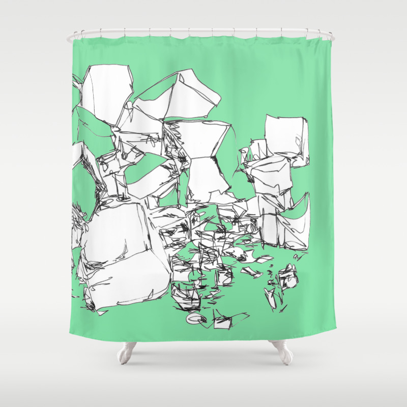 chocolate shower curtain