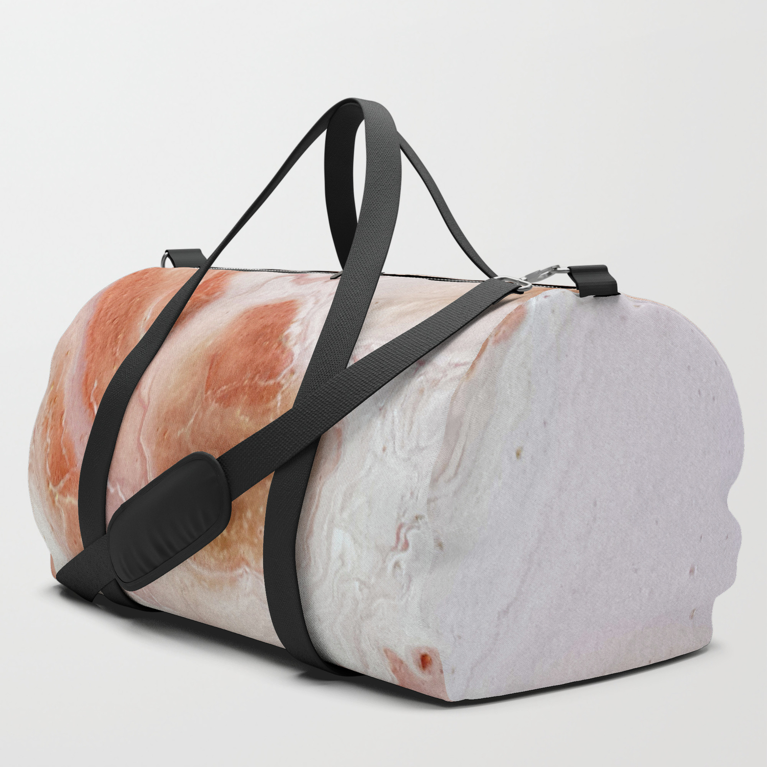 pink marble luggage