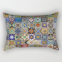 Mexican Tiles Rectangular Pillow