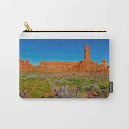 Santa and the Castle in Valley of the Gods Carry-All Pouch