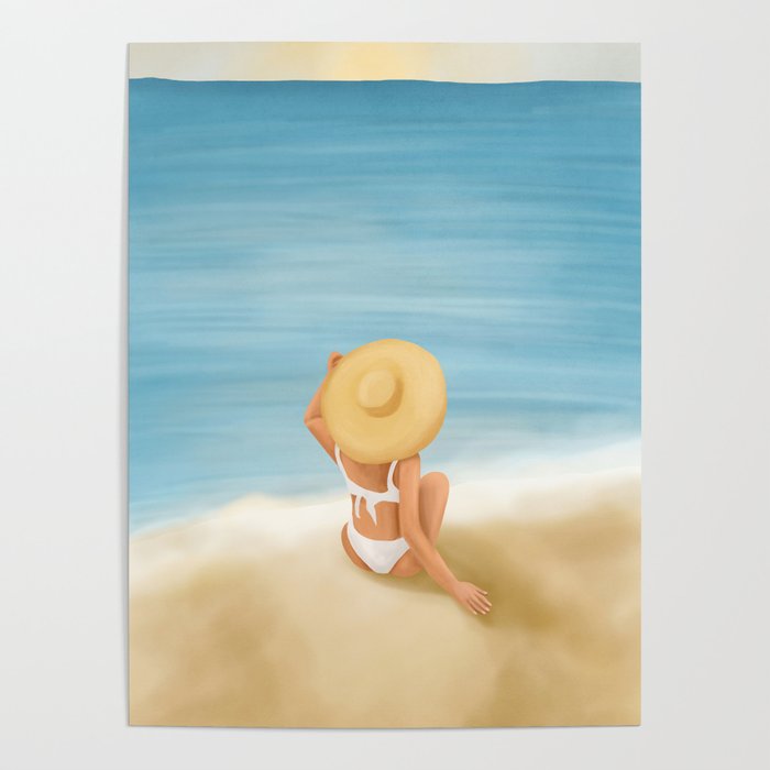 Beach Morning Poster