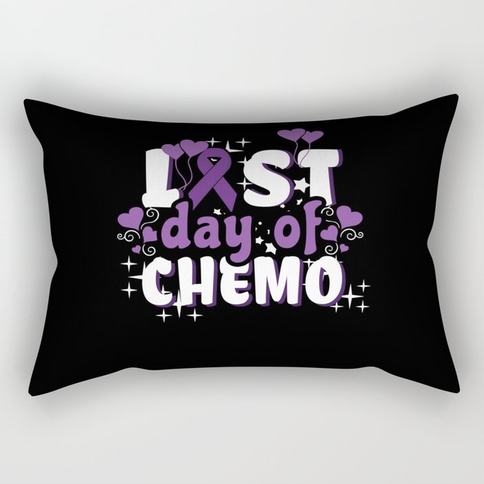 Last Chemo Day November Purple Pancreatic Cancer Rectangular Pillow