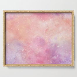 Pink Galaxy Serving Tray