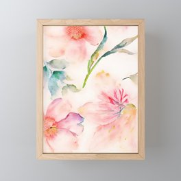 Vintage floral painting #1 Framed Mini Art Print