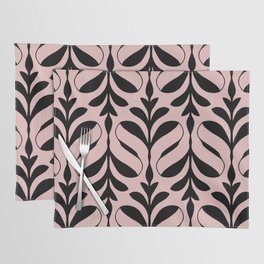 Funky leaves blush Placemat