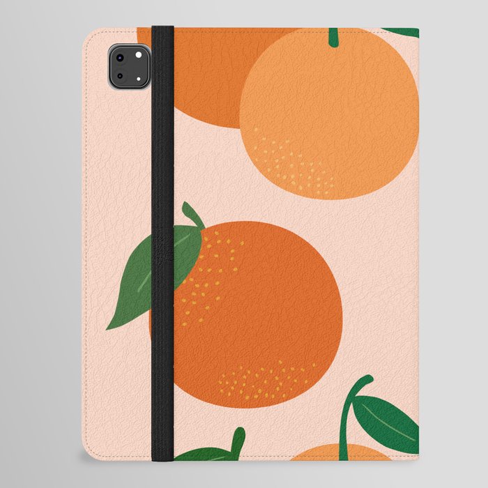 Fruit Market Print Oranges Fruit Art Orange Fruit Market Aesthetic Food Art Modern Decor iPad Folio Case