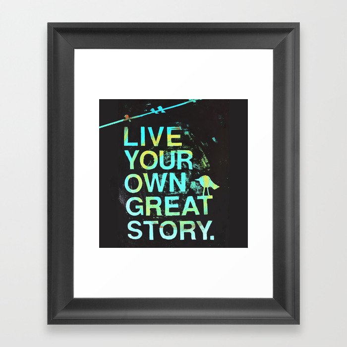 GREAT STORY Framed Art Print