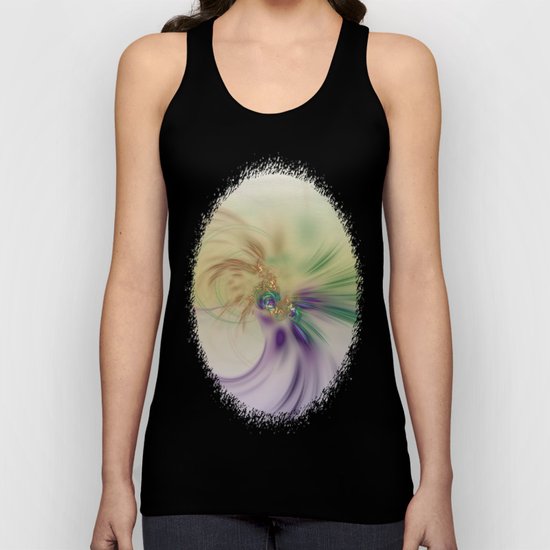Fall Festive Fractal Unisex Tank Top