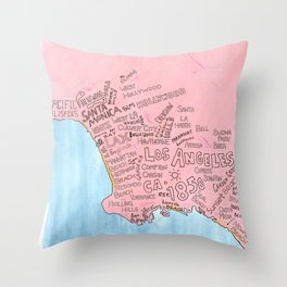 Los Angeles  Throw Pillow