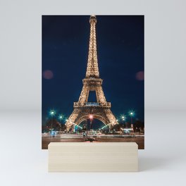 Eiffet Tower at Night Mini Art Print