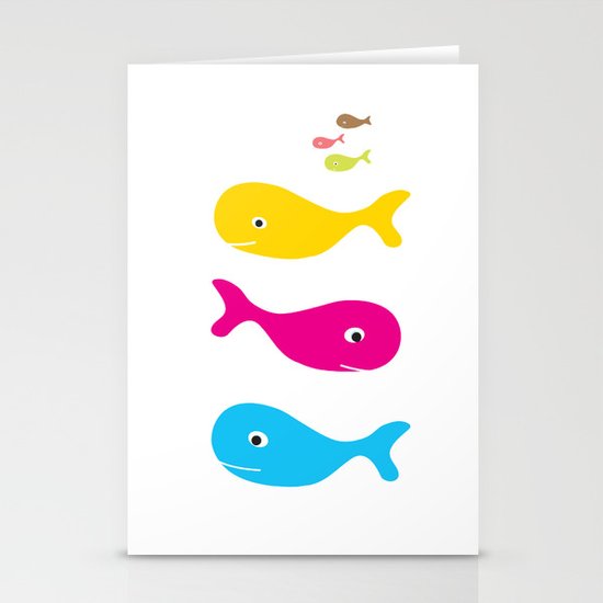 WHALE Stationery Cards