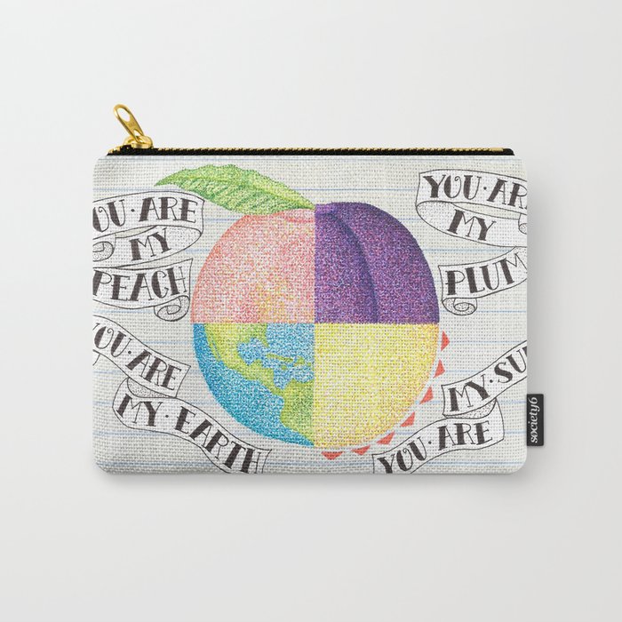 Peach Carry-All Pouch