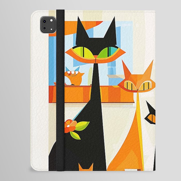 Adorable Atomic Cat Series #13 iPad Folio Case