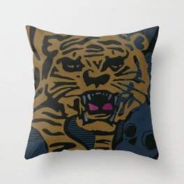 Golden Tiger Throw Pillow
