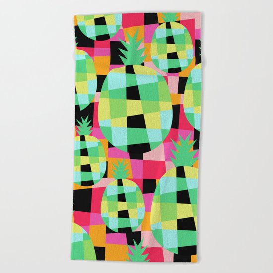 Pop-Pineapple Beach Towel