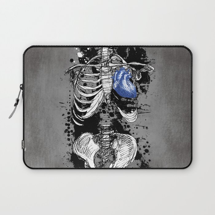blue heart Laptop Sleeve