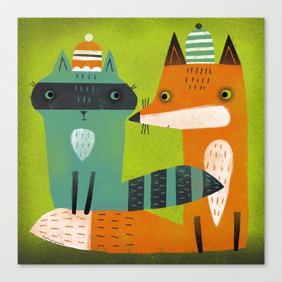 STOCKING CAPS Canvas Print