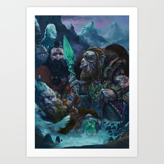 A fallen brother Art Print