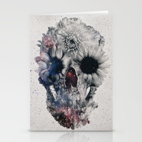 Floral Skull 2 Stationery Cards