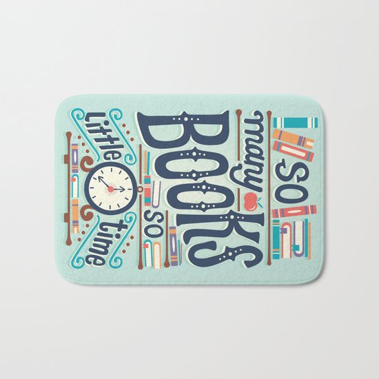 So many books so little time Bath Mat