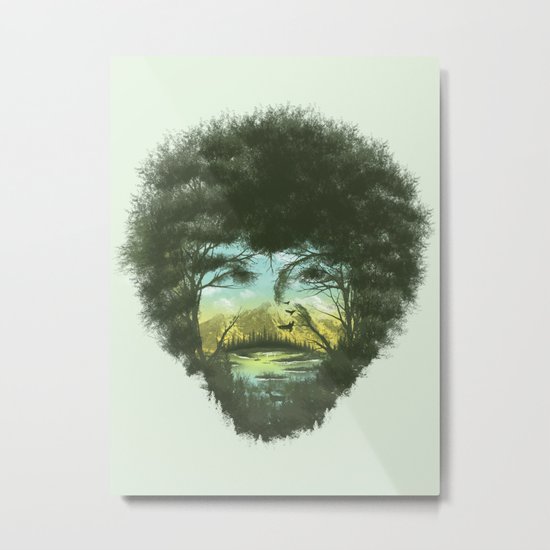 Happy Trees Metal Print