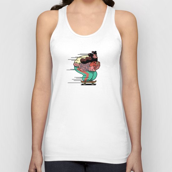 Skate Cat Unisex Tank Top